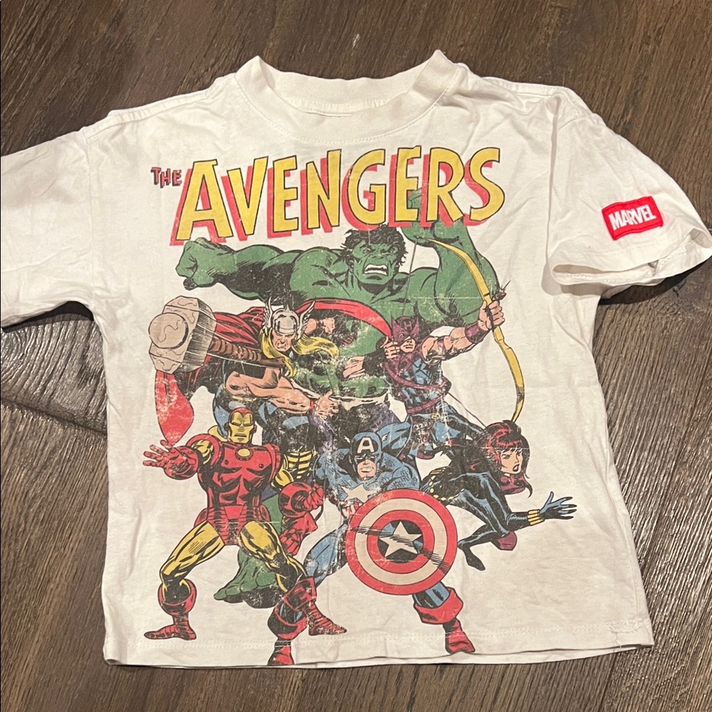 Cotton On Kids White Avengers Graphic Tee